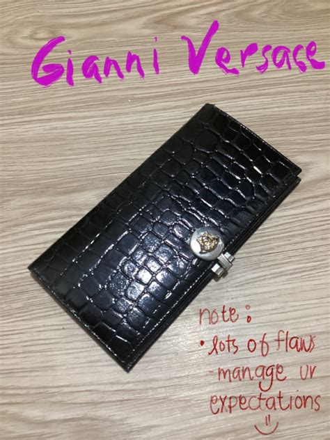 versace wallet black women|gianni Versace wallet price.